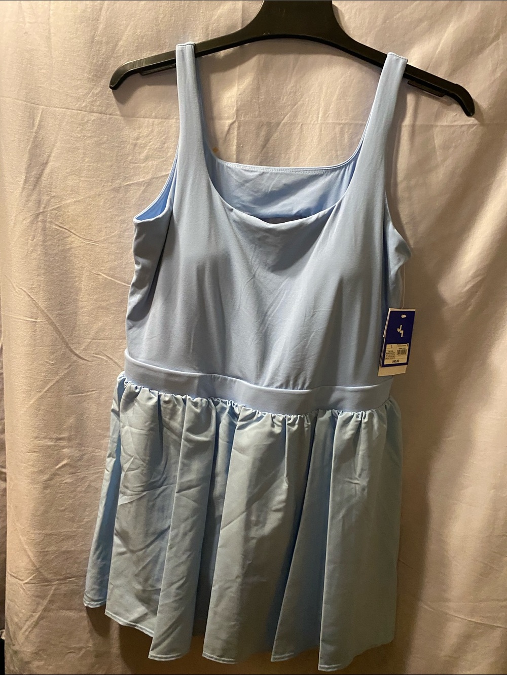 JoyLab Powder Blue Sleeveless Skater Dress Activewear